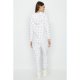 White Embossed Fleece Star Onesie