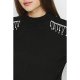 Black Diamente Fringe Shoulder Jumper