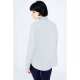 Grey Marl-Mauve Colour Block Zip Neck Sweat