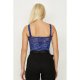 Cobalt Lace Corset Bodysuit